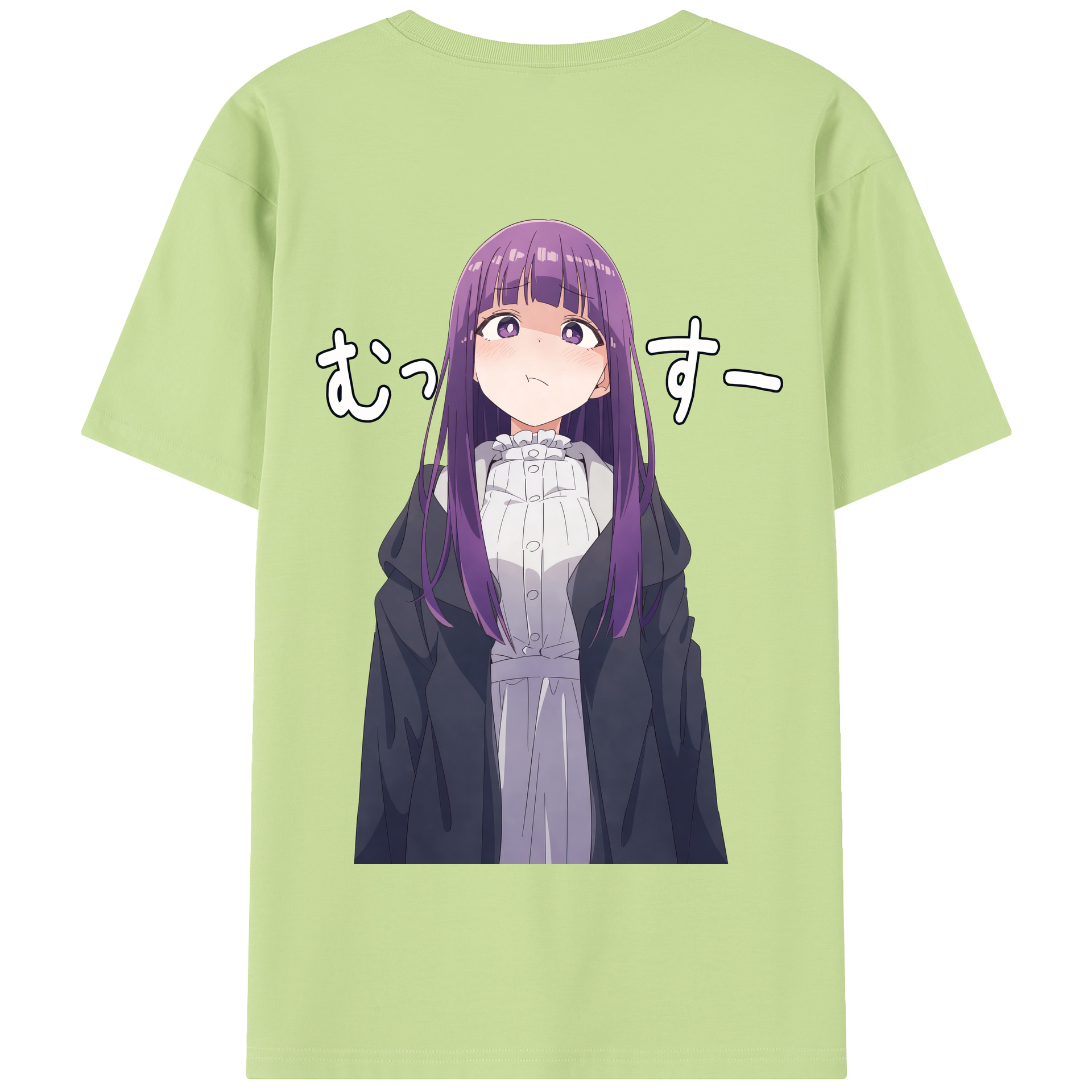 （画像用） 葬送のフリーレン Frieren 綿100％半袖Tシャツ（背面プリント）